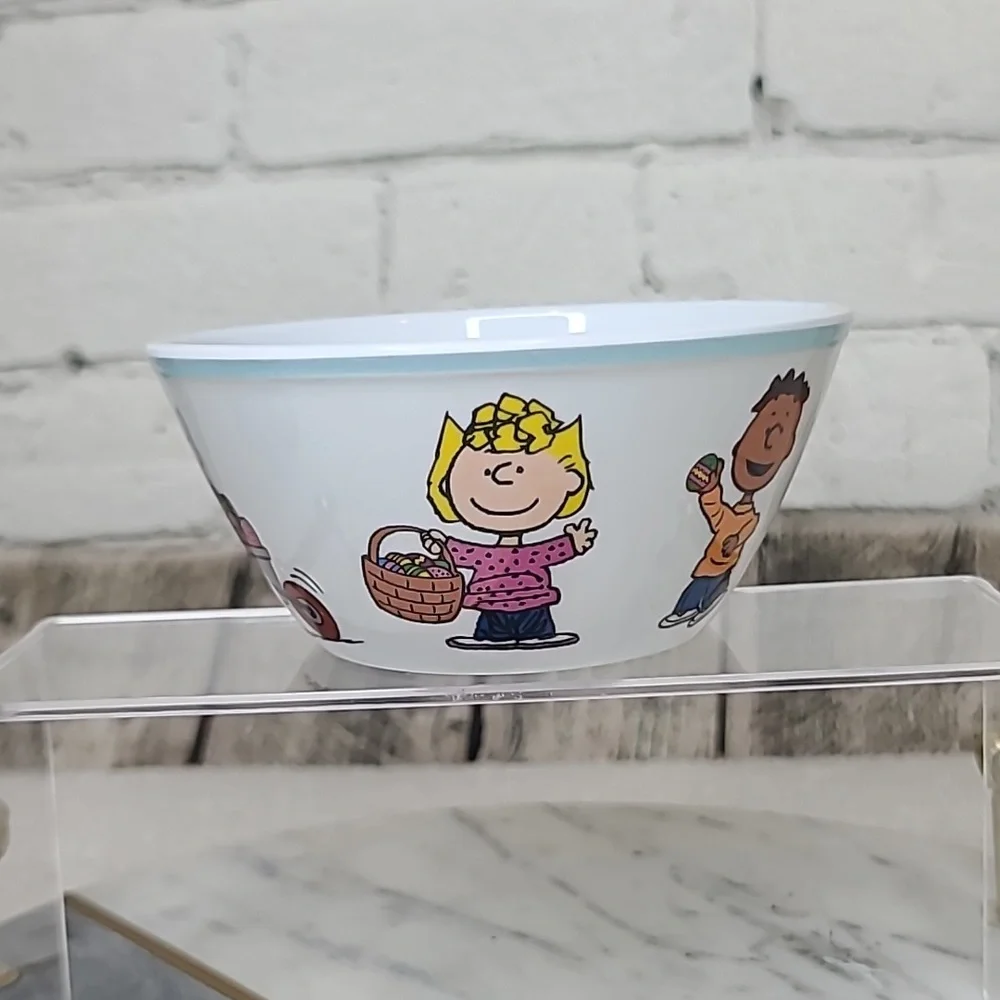 Children's Williams Sonoma PEANUTS™ Easter Kids Melamine Dinnerware Set NIB/NWT